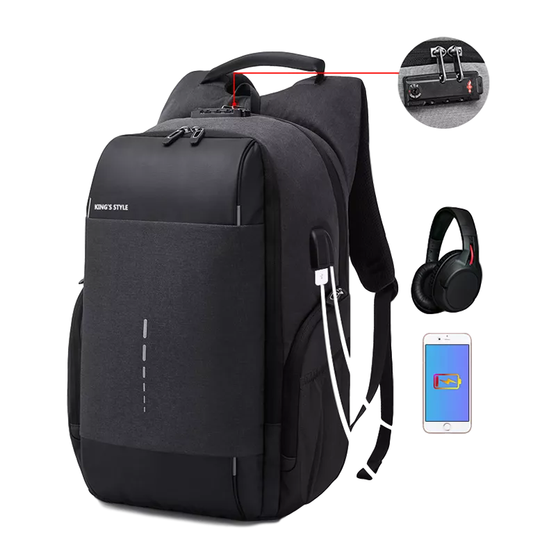 Laptop Backpack w/ USB Charge Port